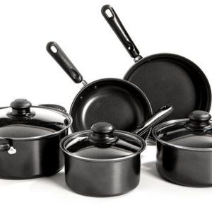 Carbon Steel 8-Piece Cookware Set ( new with box)